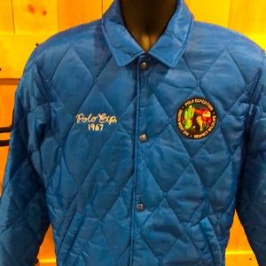 Ralph Lauren quilted work wear Varsity Jacket